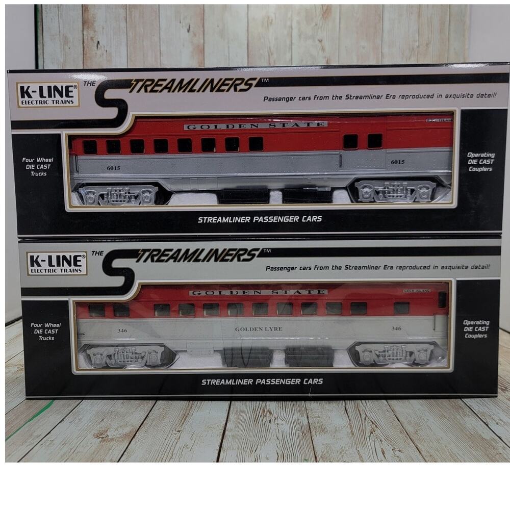 K-Line K4532-0479 Golden state Stremliner Observation Car NIB